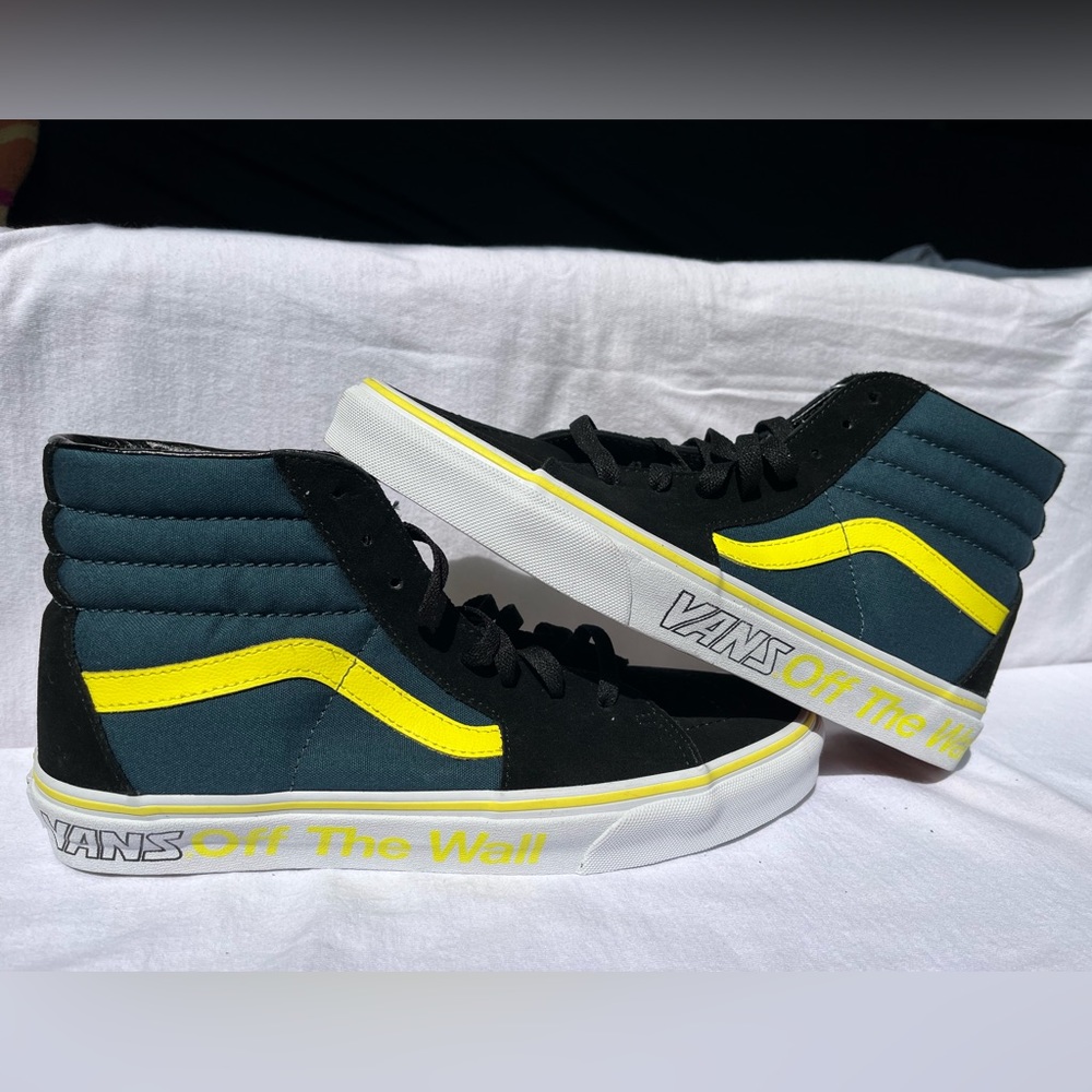 Brand New Yellow , Navy Blue, & Black Vans